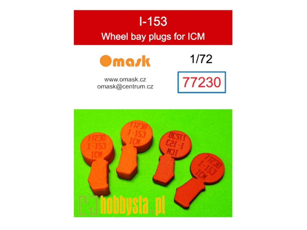 I-153 Wheel Bay Plugs (For Icm 72074, 72075, 72076) - image 1 I-153 Wheel Bay Plugs (For Icm 72074, 72075, 72076) - image 1