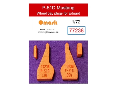 North American P-51 D Mustang - Wheel Bay Plugs (For Eduard) - image 1
