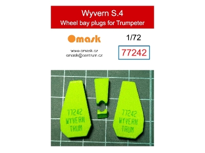 Wyvern S.4 - Wheel Bay Plugs (For Trumpeter) - image 1