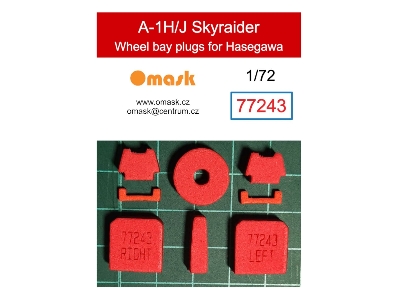 Douglas A-1 H/J Skyraider - Wheel Bay Plugs (For Hasegawa/Hobby 2000) - image 1