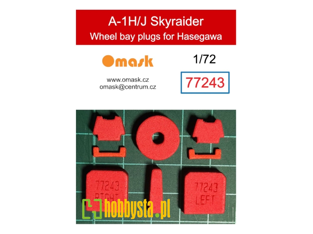 Douglas A-1 H/J Skyraider - Wheel Bay Plugs (For Hasegawa/Hobby 2000) - image 1 Douglas A-1 H/J Skyraider - Wheel Bay Plugs (For Hasegawa/Hobby 2000) - image 1