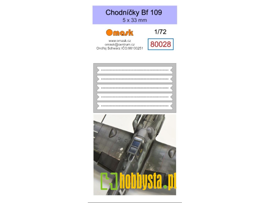 Messerschmitt Bf-109 - Walkways 5 X 33 Mm (Oramask) - image 1 Messerschmitt Bf-109 - Walkways 5 X 33 Mm (Oramask) - image 1