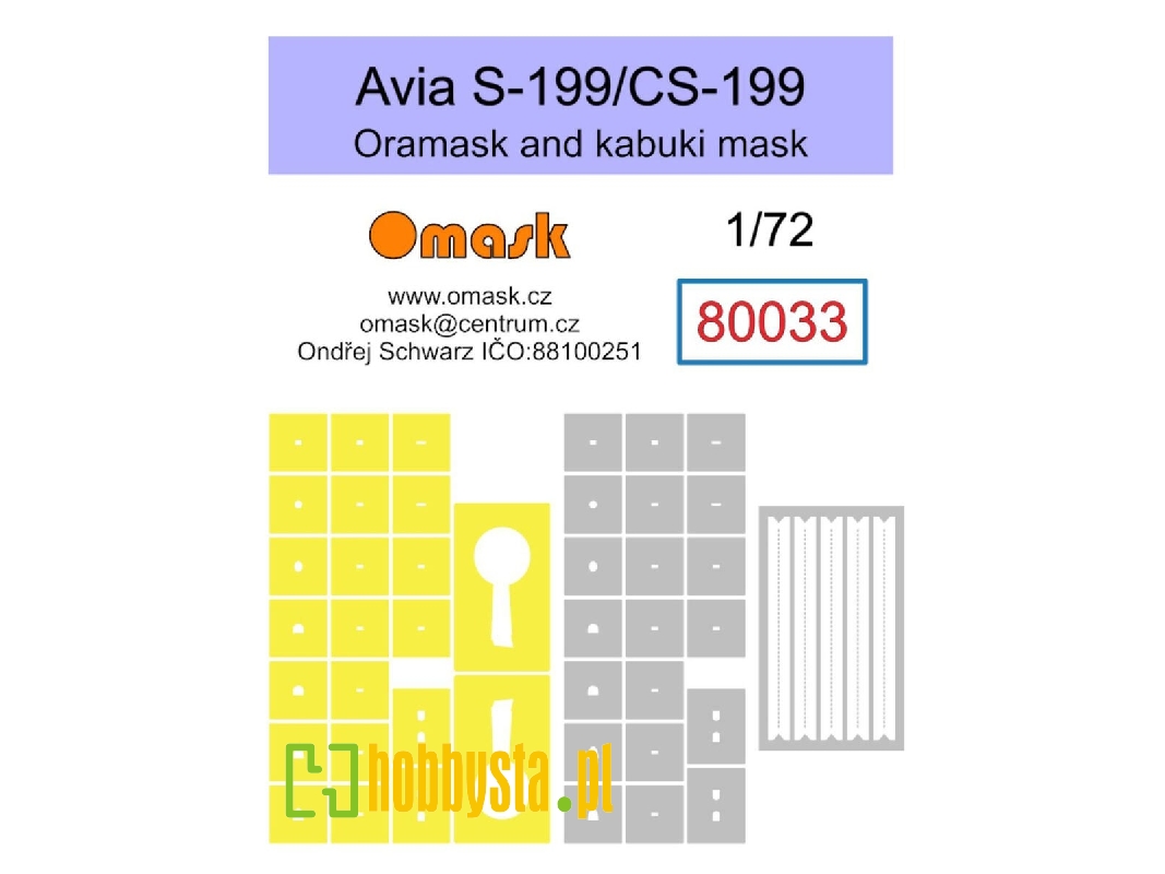 Avia S-199/Cs-199 - Oramask And Kabuki Masks - image 1 Avia S-199/Cs-199 - Oramask And Kabuki Masks - image 1