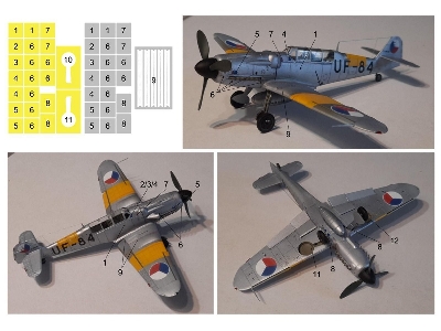 Avia S-199/Cs-199 - Oramask And Kabuki Masks - image 3