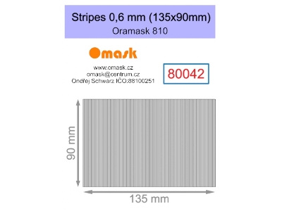 Stripes 0,6 Mm (135 X 90 Mm) Oramask Foil - image 1