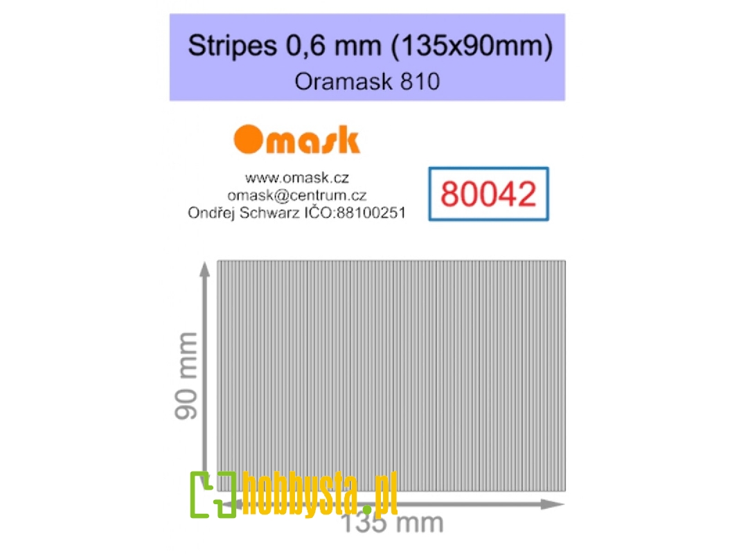 Stripes 0,6 Mm (135 X 90 Mm) Oramask Foil - image 1 Stripes 0,6 Mm (135 X 90 Mm) Oramask Foil - image 1