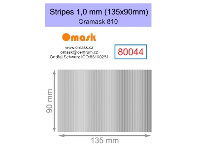 Stripes 1,0 Mm (135 X 90 Mm) Oramask Foil - image 1