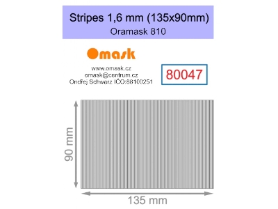 Stripes 1,6 Mm (135 X 90 Mm) Oramask Foil - image 1