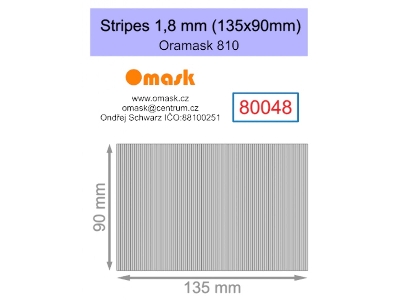 Stripes 1,8 Mm (135 X 90 Mm) Oramask Foil - image 1