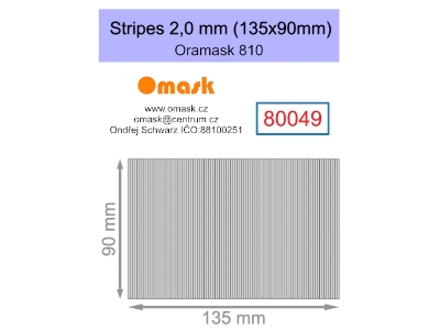 Stripes 2,0 Mm (135 X 90 Mm) Oramask Foil - image 1