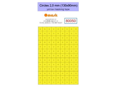 Circles 2,0 Mm (130 X 90 Mm) Yellow Masking Tape - image 1