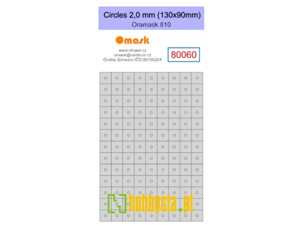 Circles 2,0 Mm (130 X 90 Mm) Oramask Foil - image 1 Circles 2,0 Mm (130 X 90 Mm) Oramask Foil - image 1