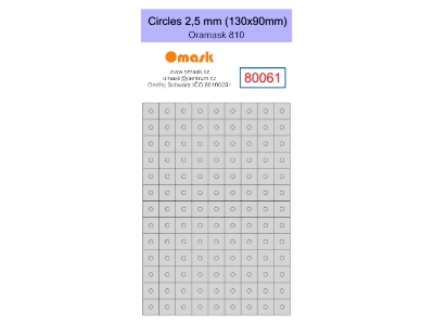 Circles 2,5 Mm (130 X 90 Mm) Oramask Foil - image 1