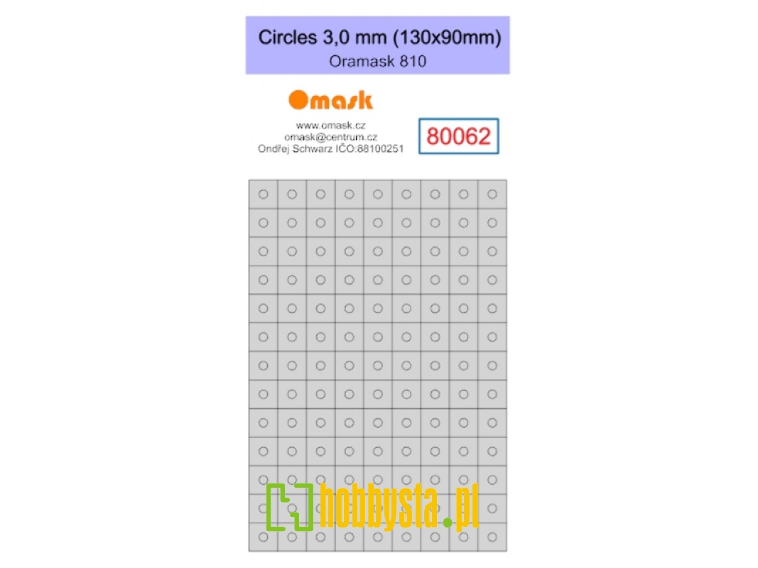 Circles 3,0 Mm (130 X 90 Mm) Oramask Foil - image 1 Circles 3,0 Mm (130 X 90 Mm) Oramask Foil - image 1