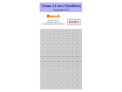 Circles 3,5 Mm (130 X 90 Mm) Oramask Foil - image 1