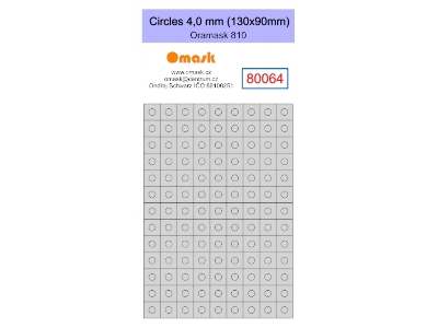 Circles 4,0 Mm (130 X 90 Mm) Oramask Foil - image 1