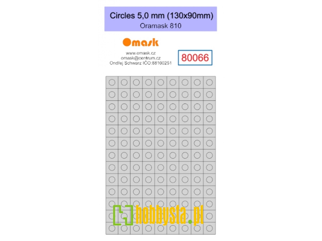 Circles 5,0 Mm (130 X 90 Mm) Oramask Foil - image 1 Circles 5,0 Mm (130 X 90 Mm) Oramask Foil - image 1
