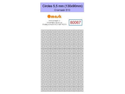 Circles 5,5 Mm (130 X 90 Mm) Oramask Foil - image 1