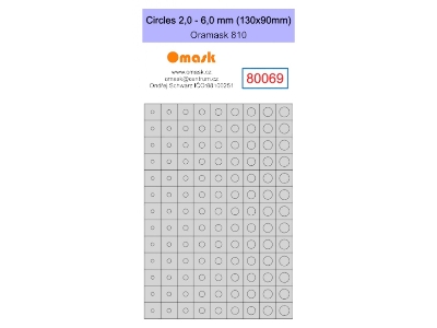 Circles 2,0 - 6,0 Mm (130 X 90 Mm) Oramask Foil - image 1