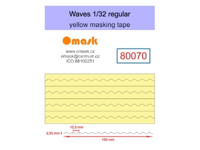 Waves Regular - Yellow Masking Tape - image 1