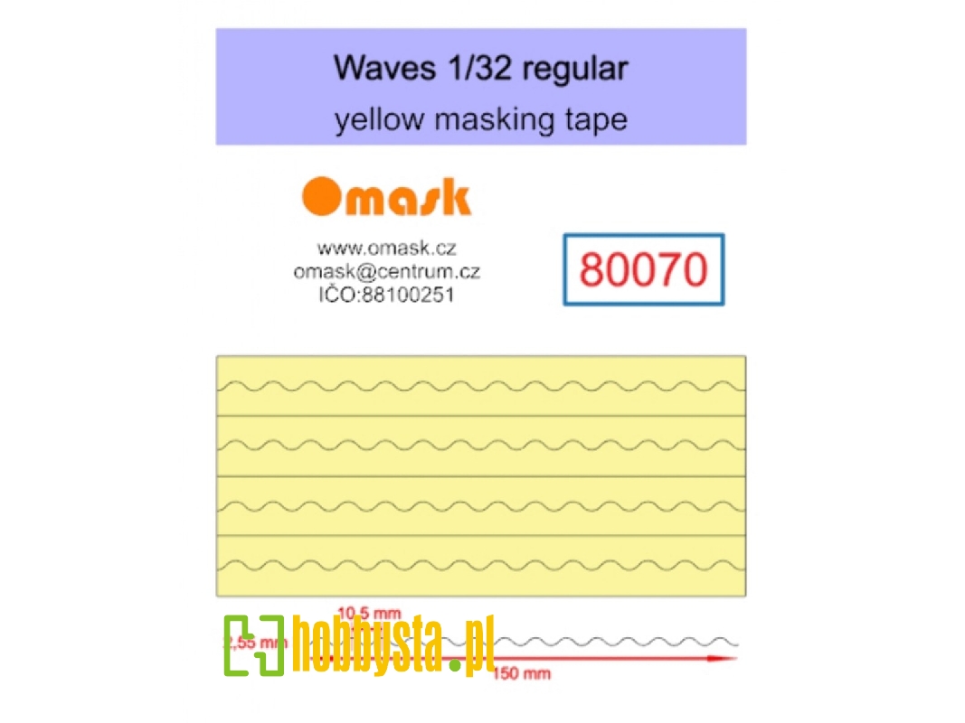 Waves Regular - Yellow Masking Tape - image 1 Waves Regular - Yellow Masking Tape - image 1