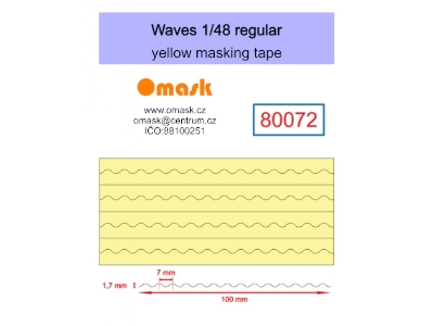 Waves Regular - Yellow Masking Tape - image 1