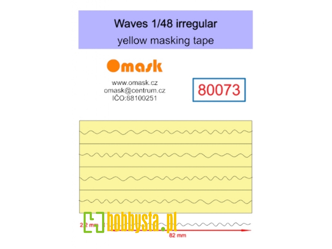 Waves Irregular - Yellow Masking Tape - image 1 Waves Irregular - Yellow Masking Tape - image 1