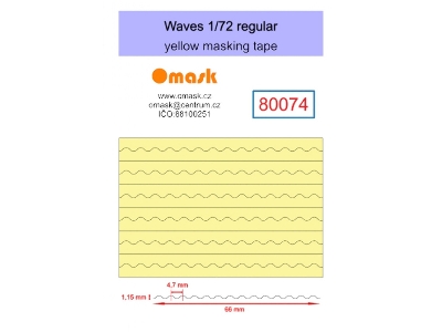 Waves Regular - Yellow Masking Tape - image 1