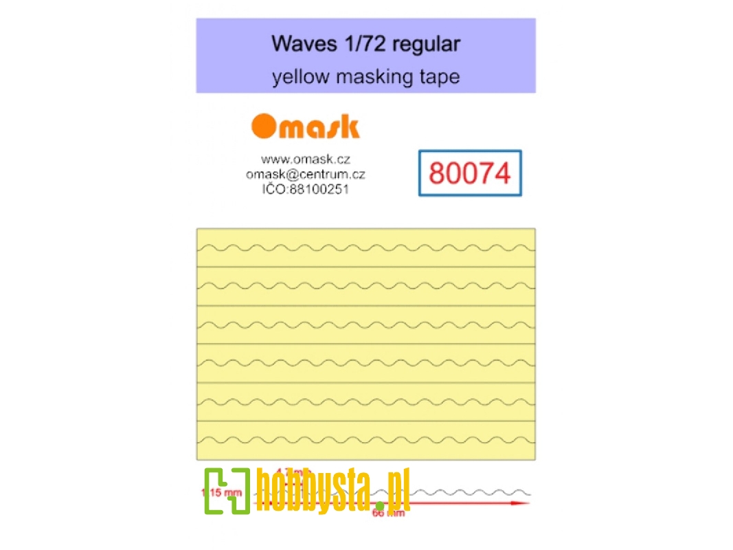 Waves Regular - Yellow Masking Tape - image 1 Waves Regular - Yellow Masking Tape - image 1