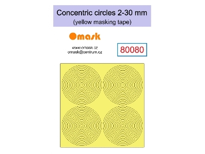 Concentric Circles 2-30mm (Yellow Masking Tape) - image 1