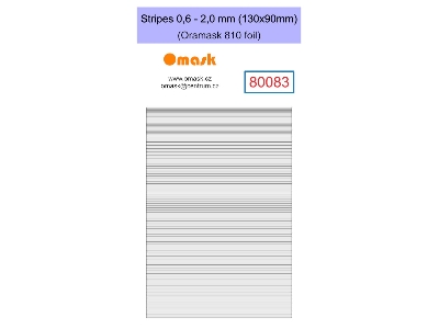 Stripes 0,6-2,0mm (130x90mm) Oramask Foil - image 1