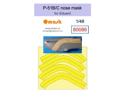 P-51 B/C Nose Mask (For Eduard) - image 1