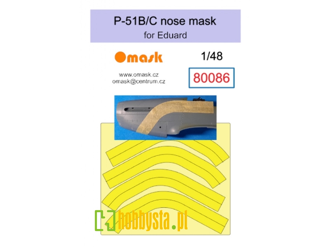 P-51 B/C Nose Mask (For Eduard) - image 1 P-51 B/C Nose Mask (For Eduard) - image 1