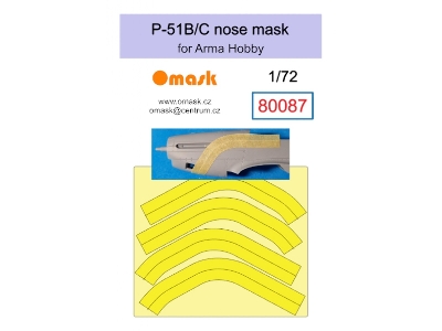 P-51 B/C Nose Mask (For Arma Hobby) - image 1