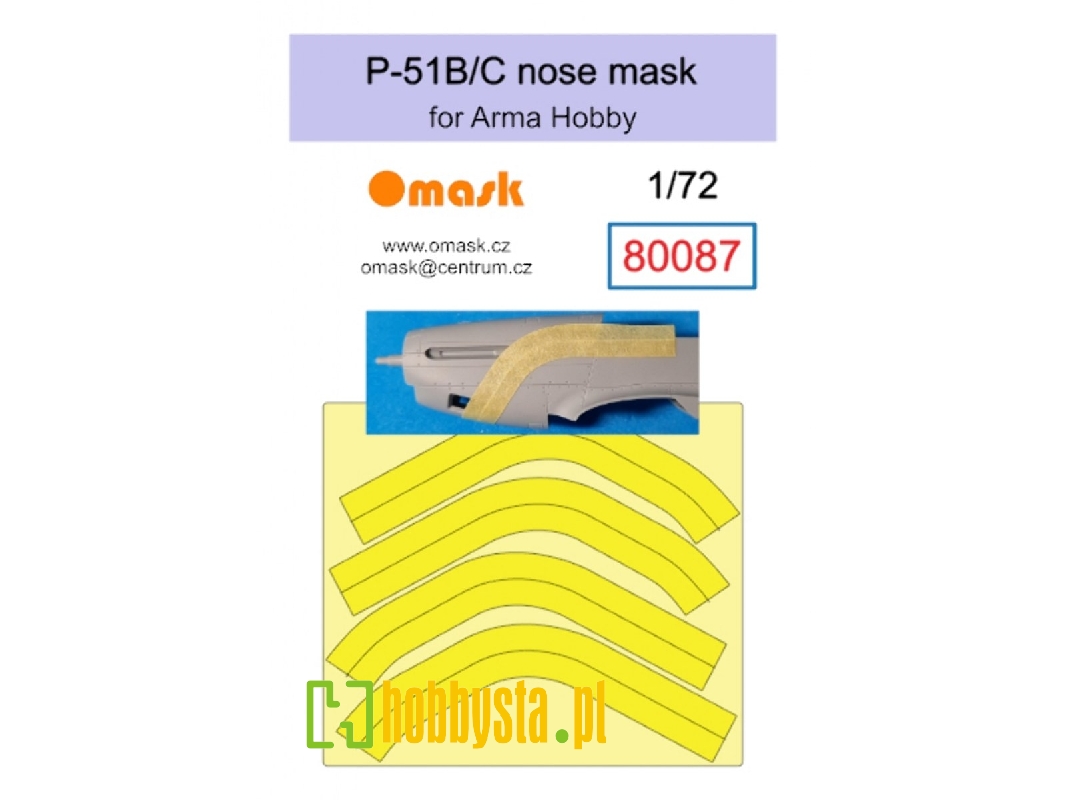 P-51 B/C Nose Mask (For Arma Hobby) - image 1 P-51 B/C Nose Mask (For Arma Hobby) - image 1