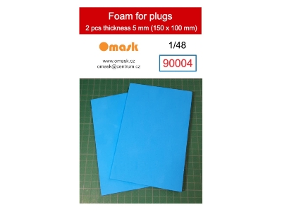Foam For Plugs 5mm (100x150mm) 2pcs - image 1