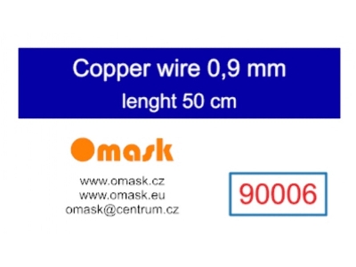 Copper Wire 0,9 Mm (Length 50 Cm) - image 1
