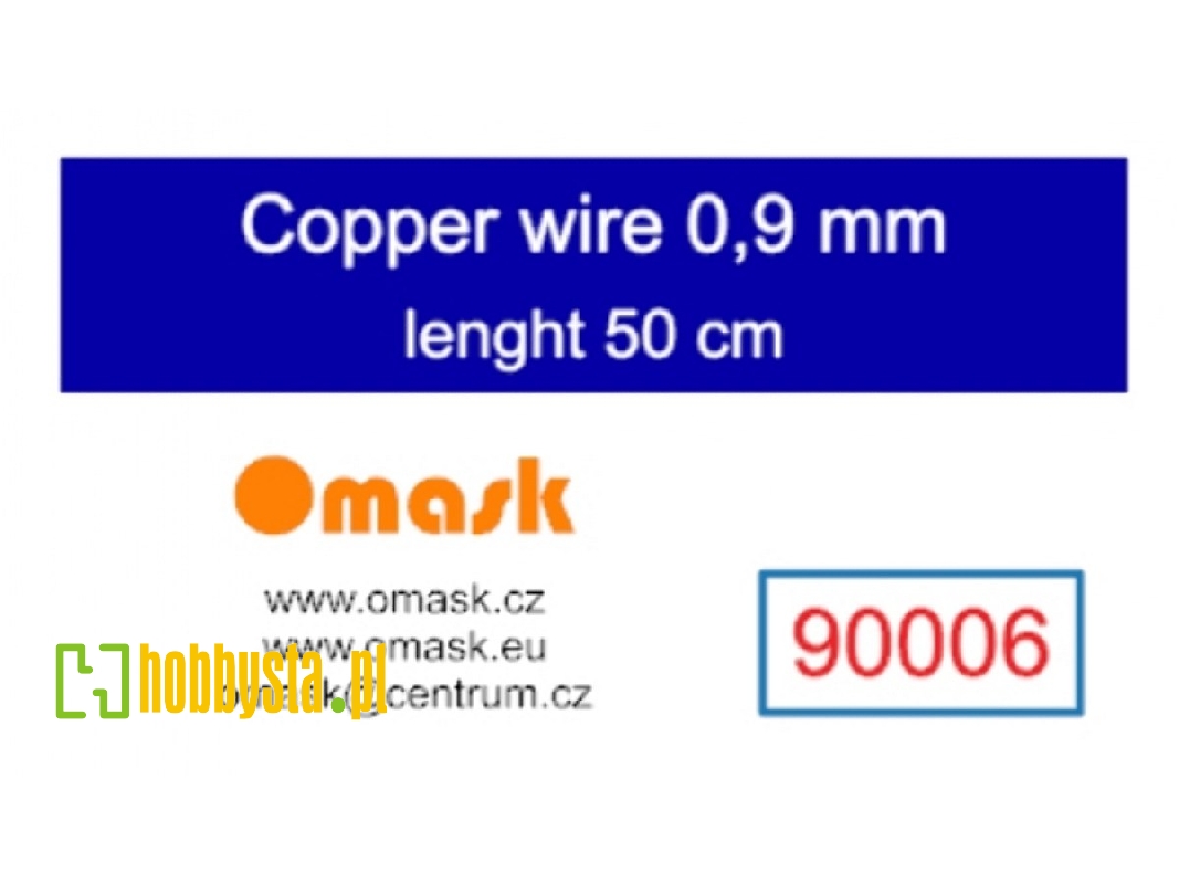 Copper Wire 0,9 Mm (Length 50 Cm) - image 1