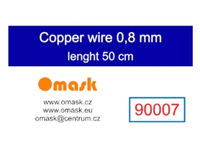 Copper Wire 0,8 Mm (Length 50 Cm) - image 1