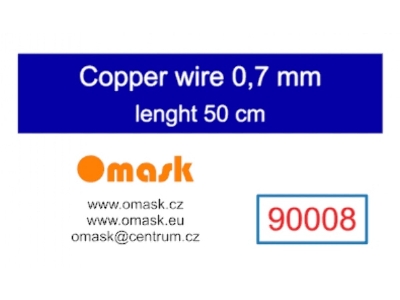 Copper Wire 0,7 Mm (Length 50 Cm) - image 1