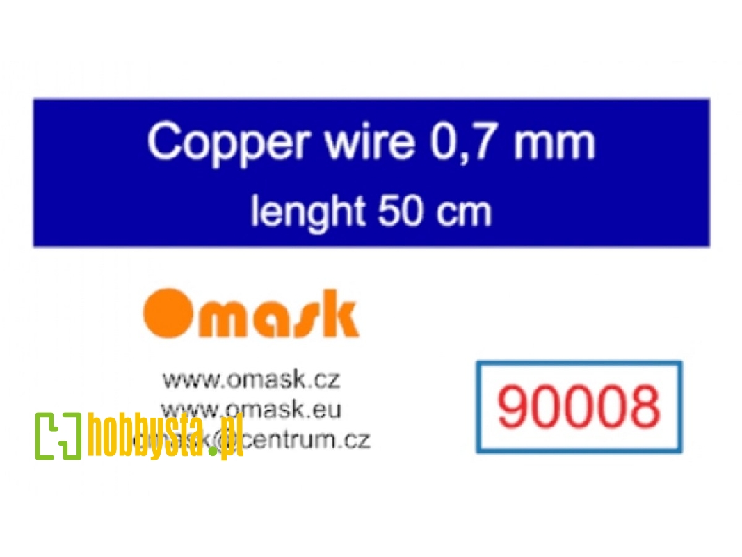Copper Wire 0,7 Mm (Length 50 Cm) - image 1