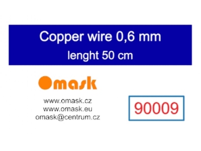 Copper Wire 0,6 Mm (Length 50 Cm) - image 1