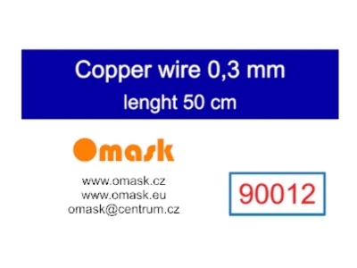 Copper Wire 0,3 Mm (Length 50 Cm) - image 1