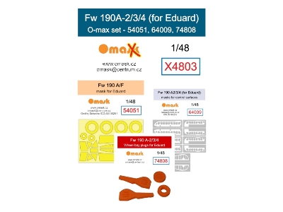 Fw 190a-2/3/4 O-max Set (For Eduard) - image 1