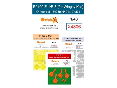 Bf 109 E-1/E-3 O-max Set (For Wingsy Kits) - image 1