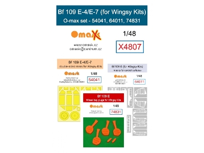 Bf 109 E-4/E-7 O-max Set (For Wingsy Kits) - image 1