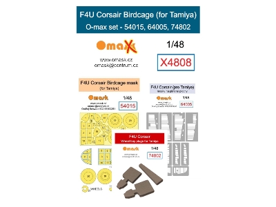 F4u Corsair Birdcage O-max Set (For Tamiya) - image 1