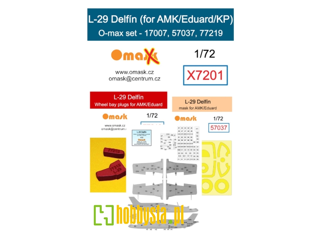 L-29 Delfín O-max Set (For Amk/Eduard/Kp) - image 1 L-29 Delfín O-max Set (For Amk/Eduard/Kp) - image 1