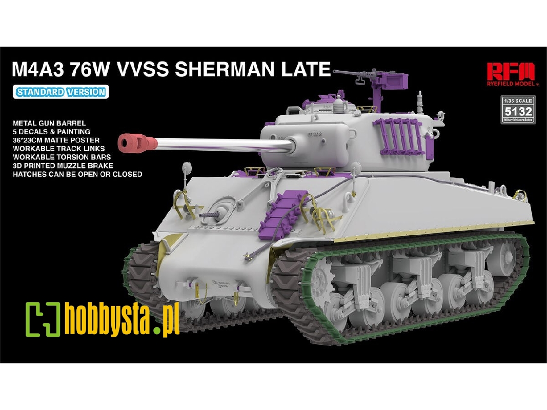 M4a3 76w Vvss Sherman Late Standard Version - image 1 M4a3 76w Vvss Sherman Late Standard Version - image 1