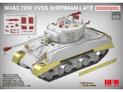 M4a3 76w Vvss Sherman Late Updated Version - image 1